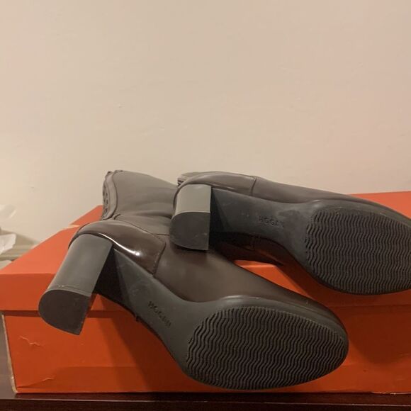 Hogan- Italian designer,  knee high  soft leather and lining boots, size 8,5 - Picture 5 of 9